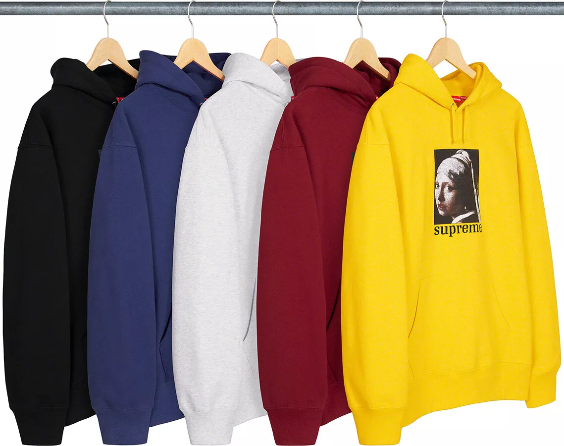 Supreme Pearl Hooded Sweatshirt-Lemon Sz Medium