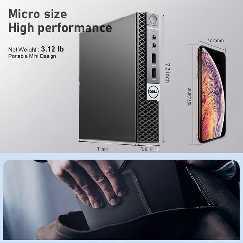 Dell Desktop Computer PC i7 up to 64GB RAM 2TB SSD 24" LCD Monitor Windows 11 10 - Picture 4 of 13