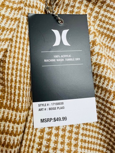 Poncho para mujer Hurley con chales a cuadros frente abierto $49 - Imagen 3 de 4