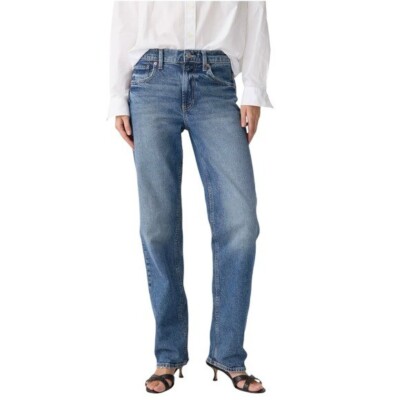 Gap 90s Loose Mid Rise Medium Wash Straight Leg Relaxed