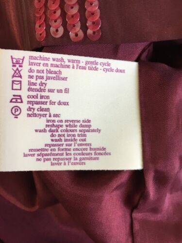 LAURA ASHLEY DRESS 8 PETITE RED Sequin Maxi Long Taffeta Ball Party FORMAL Skirt - Picture 15 of 22