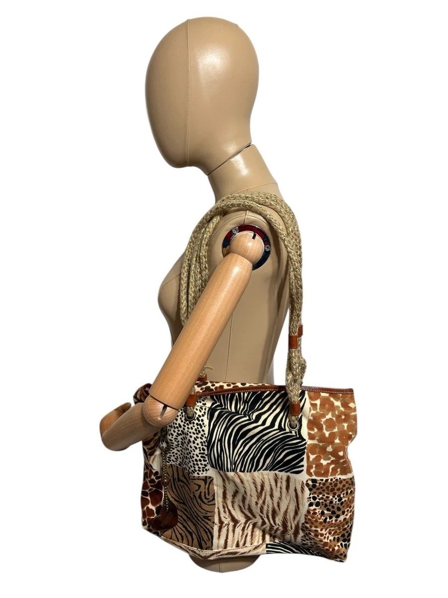 Sac Moschino Tête De Lion – Noir, Cuir, Italien – Neuf Sans étiquettes