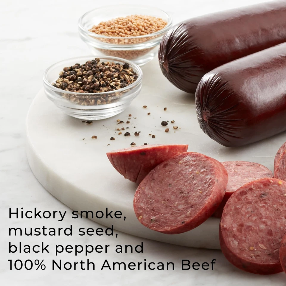 Salsicha de verão Hickory Farms tamanho festa assinatura carne, 26 onças | Gr - Imagem 3 de 4