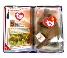 Ty Teenie Beanie Baby  Steg the Stegosaurus    McDonald  s 2000 Dinosaur Trio