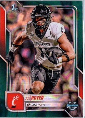 2025 Bowman University Chrome #120 Joe Royer Teal Lava Refractor