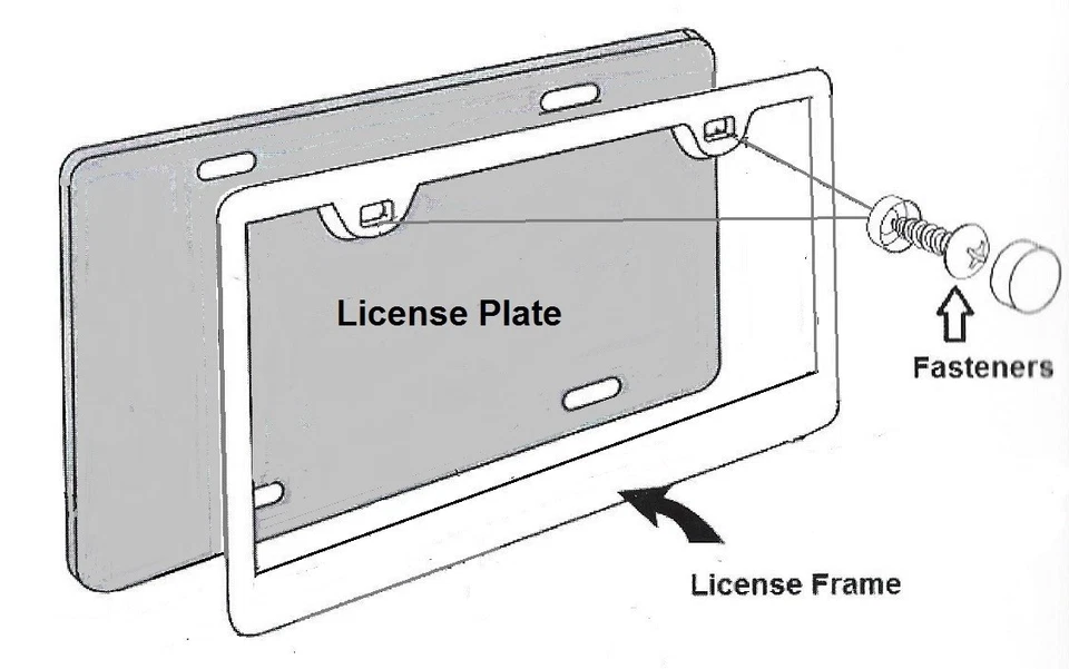 Marco de plástico ABS con escritura 3D de Nisan Foto 2 de 3