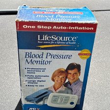LifeSource UA-767V Upper Arm BP Monitor One Step Auto-Inflation Digital Battery
