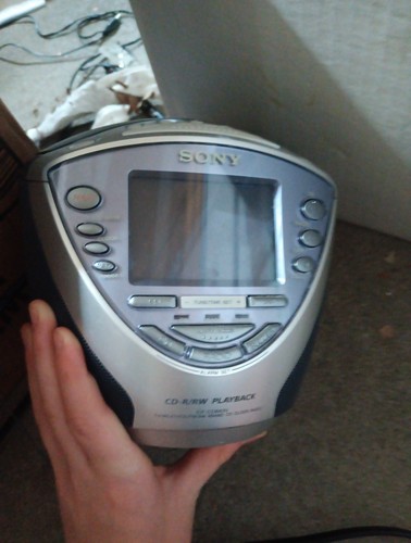 Sony ICF-CD853V Dream Machine Alarm TV Weather FM/AM 4Band CD Player Clock Radio - Picture 2 of 3