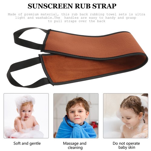  Rücken Applikator Band Bad Schrubber Reiben Handtuch Massage Band Bräunung Öl Ziehen - Bild 8 von 12