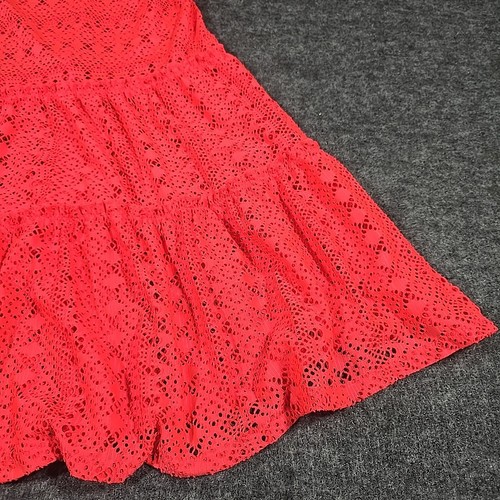 Cat & Jack Girls XL (14) Coral Lace Bathing Suit Beach Pool Cover Up Dress - Picture 4 of 9