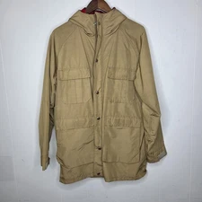 Woolrich Mens Vintage Plaid Wool Lined Zip Front Jacket Size M Casual Heavy