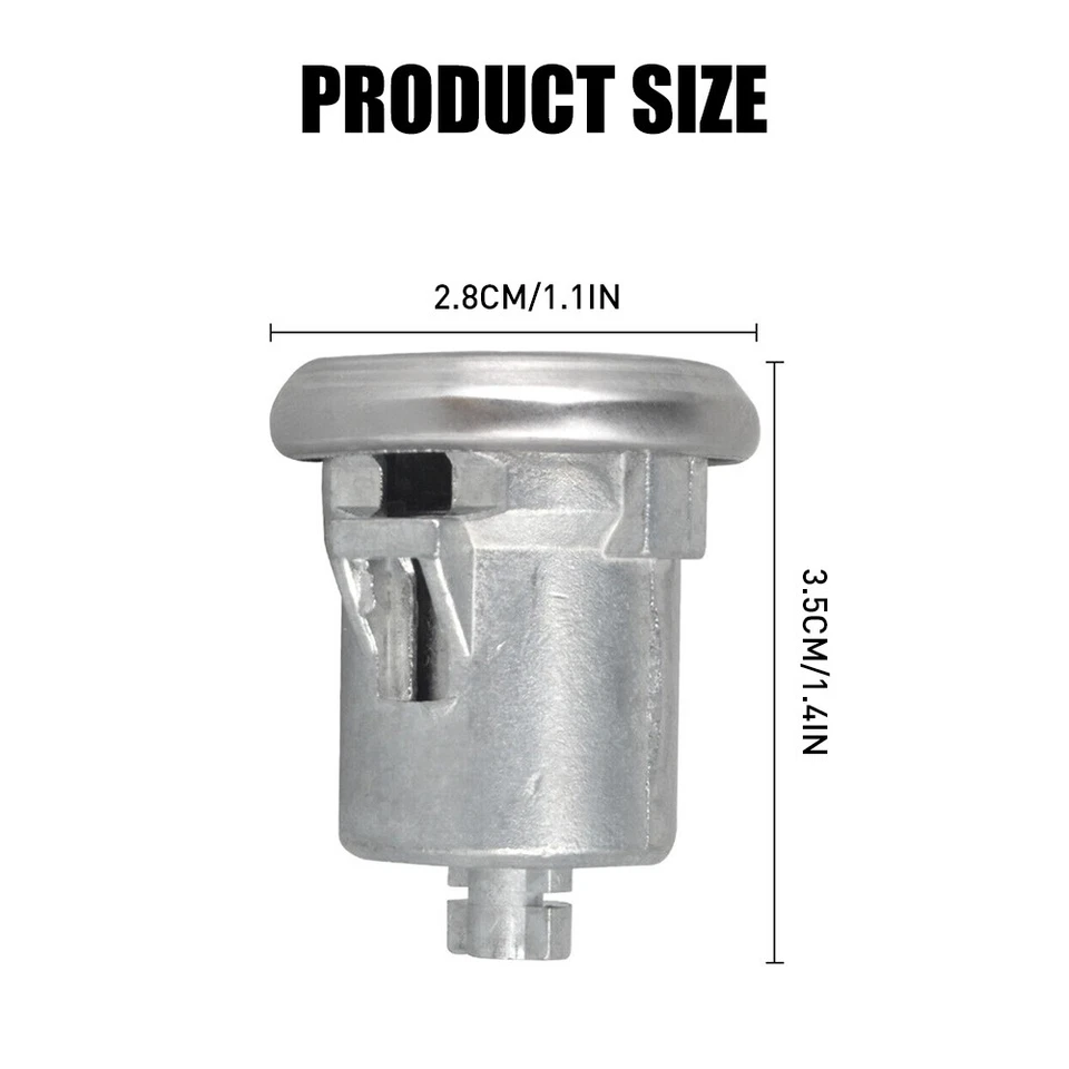 Pair Door Set Lock Cylinder Kit w/Keys For Chevrolet C10 Truck C20 C30 1965-1987 - Image 3 of 4