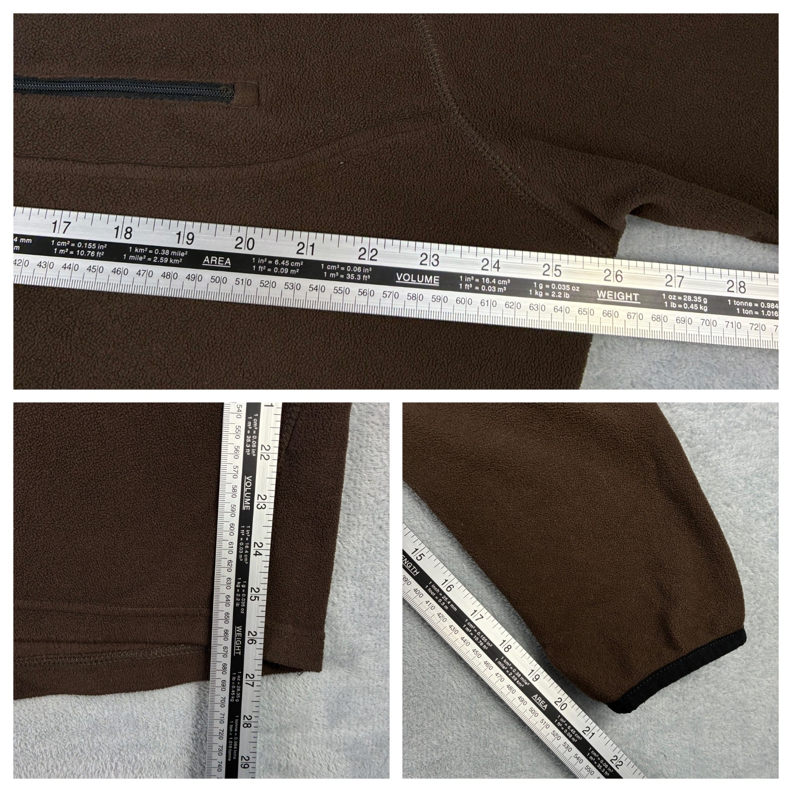 VTG Rab Active Brown Fleece Micro Pull On Polartec XL 1/4 Quarter Zip Jumper image 6