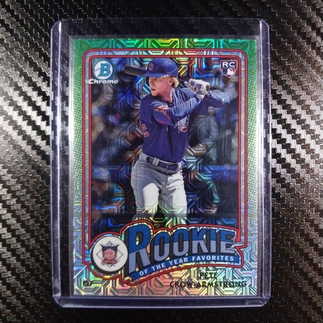 2024 Bowman Chrome Baseball #ROY-13 Pete Crow Armstrong RC ROY Favorites Mojo