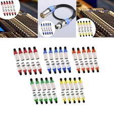 10Pcs XLR Cable Connector Mic Cable Plug Male and Female Compact Portable Audio