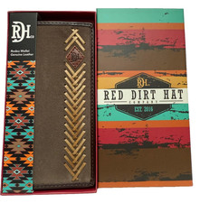 Red Dirt Hat Co Rodeo Wallet Genuine Leather New In Box