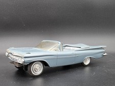 1959 Chevy Impala Friction Promo 1:25 Scale Plastic Dealer Model Car Blue SMP