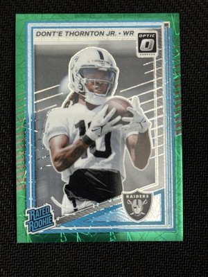 2025 Optic Donruss- Dont'e Thornton JR  Rated Rookie #279 Green Prizm
