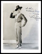 Vintage FLAMENCO DANCER VICENTE ESCUDERO Studio Photo 1920s AUTOGRAPHED