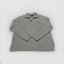 A Polo Ralph Lauren Estate-Rib Quarter-zip Cotton Pullover Sweater Size L