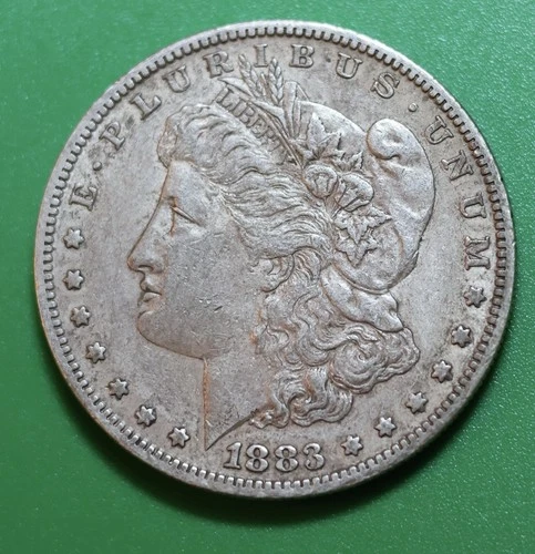 1883-S Morgan Silver Dollar Coin, Choice AU Better Date