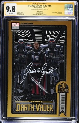 STAR WARS DARTH VADER #21 VARIANT CGC 9.8 SS SIGNED BY GIANCARLO ESPOSITO