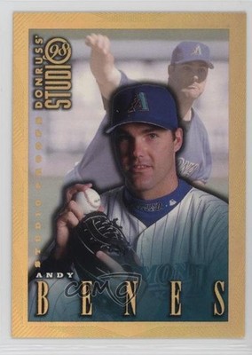 1998 Donruss Studio Studio Proofs Gold 192/300 Andy Benes #68 0ba6