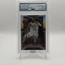 KYRIE IRVING PSA/DNA PRIZM REFRACTOR AUTHENTIC AUTO CELTICS NETS CAVS 2019-20