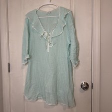 Gilligan O'Malley Vintage 90s Nightgown Size M Green
