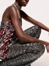 NEW ZARA Women’s Small Geometric Sequined Mini Dress