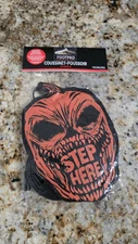 NEW NIP AMSCAN Inc Halloween Animatronic Orange Pumpkin Skull Step Here Footpad