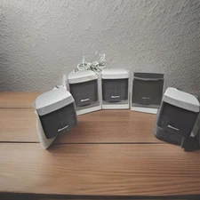 Norcent Silver Cube Satellite B/Shelf H/Theater Speakers - Set Of 5 Speakers