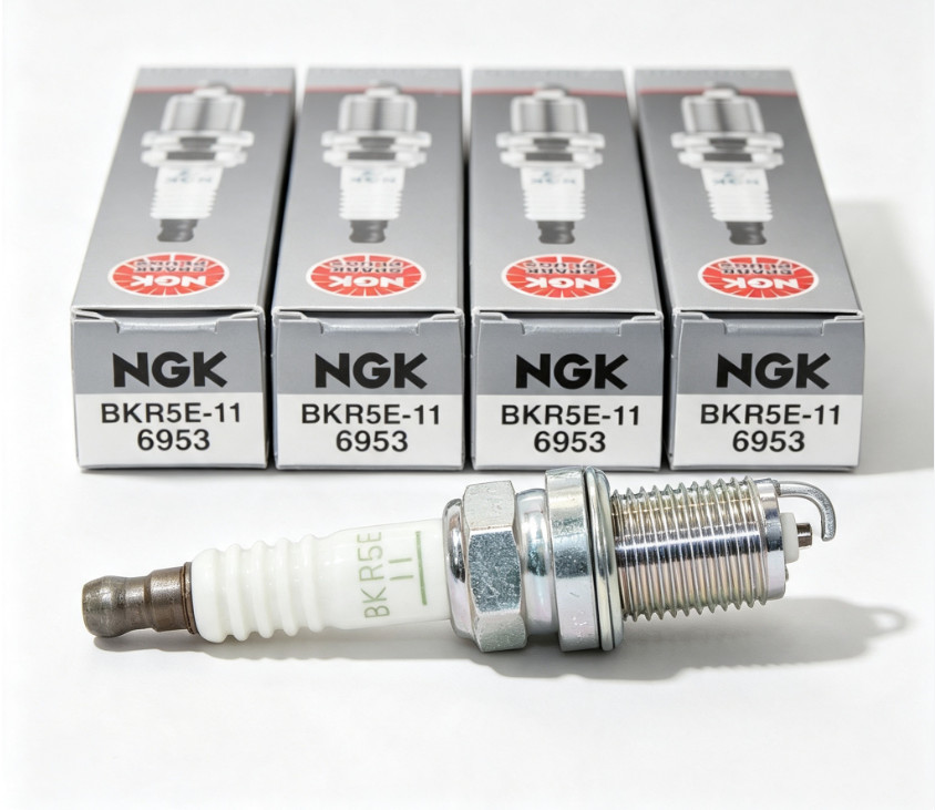 4 Pack Genuine NGK 6953 V-Power Spark Plug BKR5E11 for Hyundai Kia Toyota Nissan