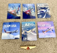 Delta Airline-Pilot Trading Cards 100 Years,Holograms And team USA