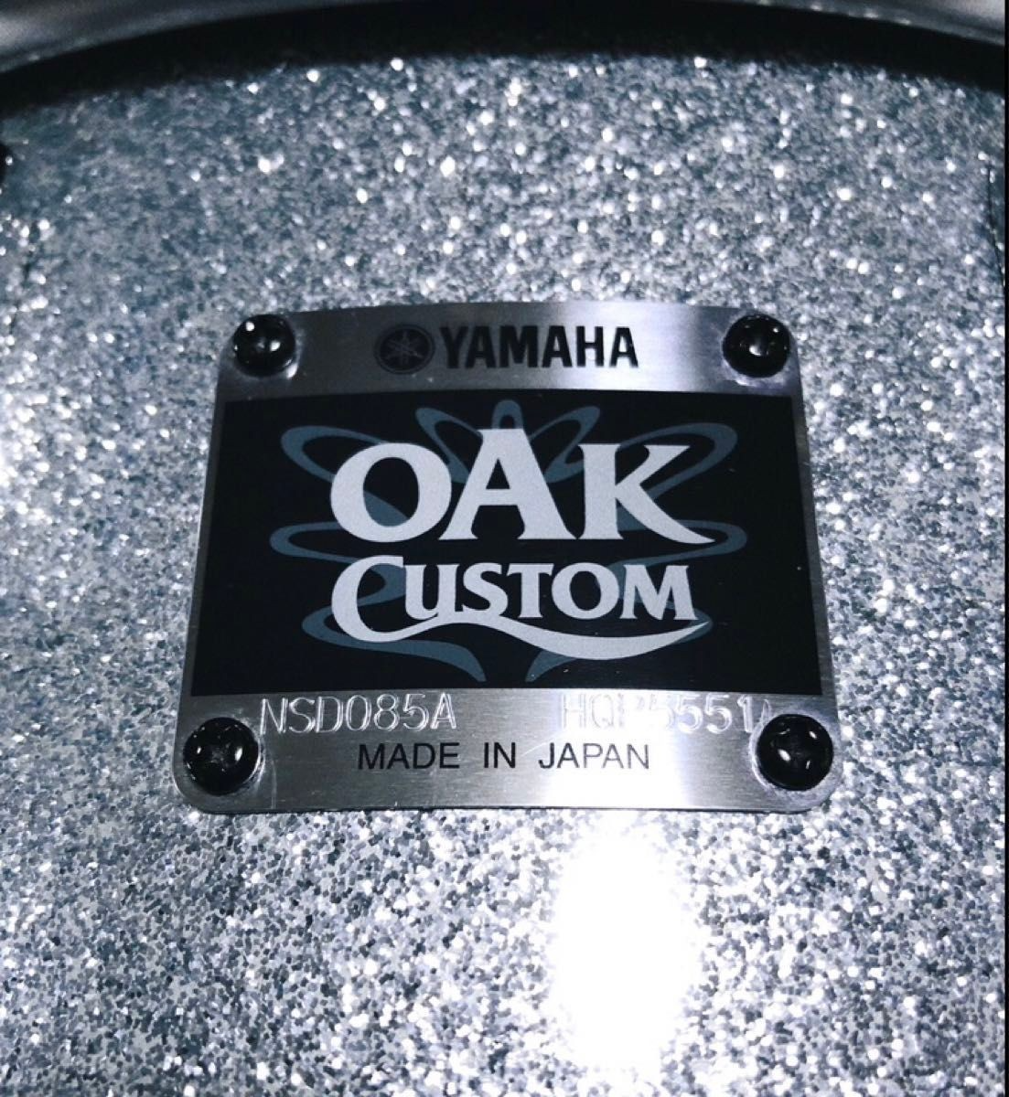 YAMAHA Oak Custom Snare Drum NSD085A Silver Sparkle 14