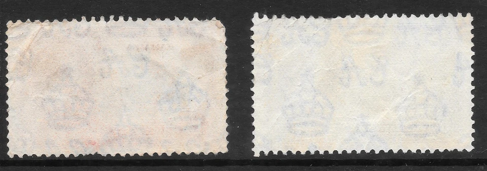 JAMAICA 1935. Sc #109, 111, SG #114, 116. Jubileo de Plata del Rey Jorge V. MH Foto 2 de 2