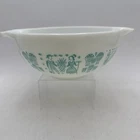 Vtg Pyrex Turquoise Amish Butterprint 443 Cinderella 2.5 Qt Mixing Bowl BRIGHT!