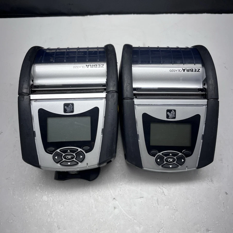 Lot Of 2 Zebra QLn320 Mobile Label Printers Bluetooth USB Sold As Is C4 - Image 2 of 4