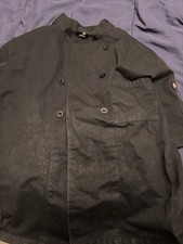 Dickies Chef Jacket Black Workwear   Double Breasted Men  s Size M