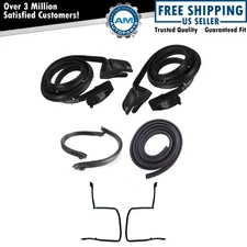 Roof Door Rubber Weatherstrip Seals Set Kit for 78-81 Camaro Firebird w/ T-Tops