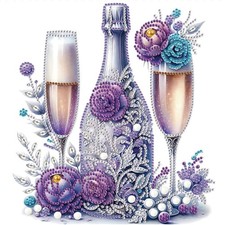 WSLWXSHM 5D Special Shape Diamond Art Kits 12 inches by 12 inches, Flower 3