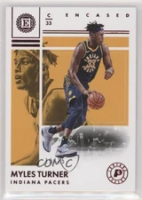 2017-18 Panini Encased Red 10/25 Myles Turner #81 2x6