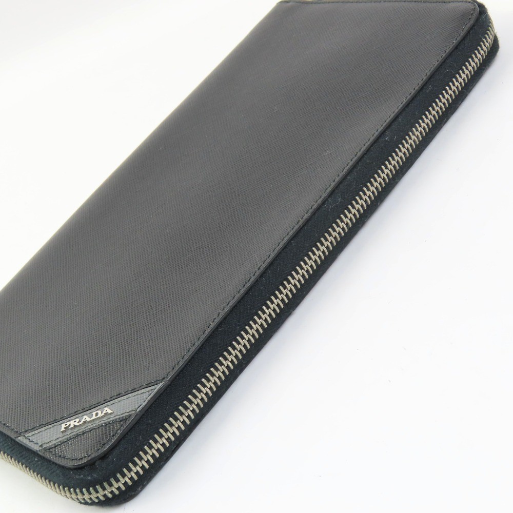 PRADA  Logo Long Wallet Organizer Zip Around long wallet  Safiano leather 101779 thumbnail 8