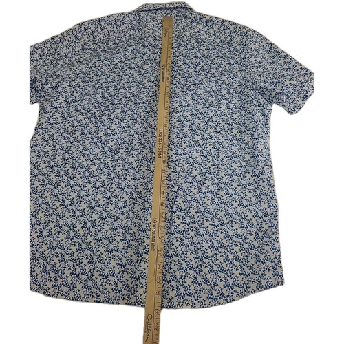 Michael Kors Mens Blue Color Pop Cotton Blend Short-Sleeve Shirt, Size XXL - Picture 19 of 21