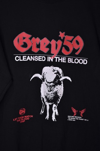 2022 G59 Records Grey59 Cleansed In The Blood XL Crewneck Pullover Sweater - Bild 4 von 8