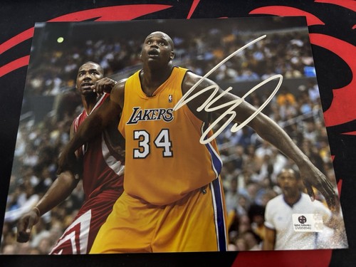 SHAQUILLE O'NEAL SIGNED HANDSIGNIERTES 8"X10" FOTO LOS ANGELES LAKERS mit COA! - Bild 1 von 2