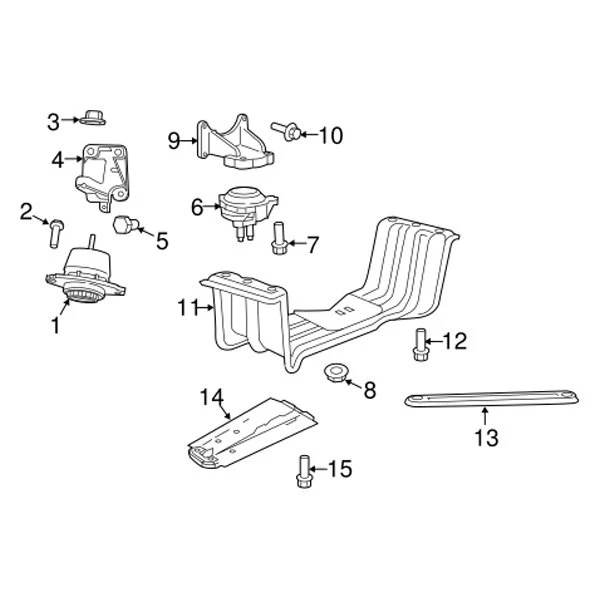 For Jeep Grand Cherokee 2011-2020 Mopar 68252518AA Engine Mount Foto 4 de 4