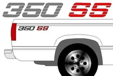 350 SS TRUCK BEDSIDE DECALS with COLOR CHOICES