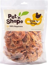 Pet 'n Shape Chik 'n Rings natural Chicken Breast Jerky Dog Treats 2 lbs