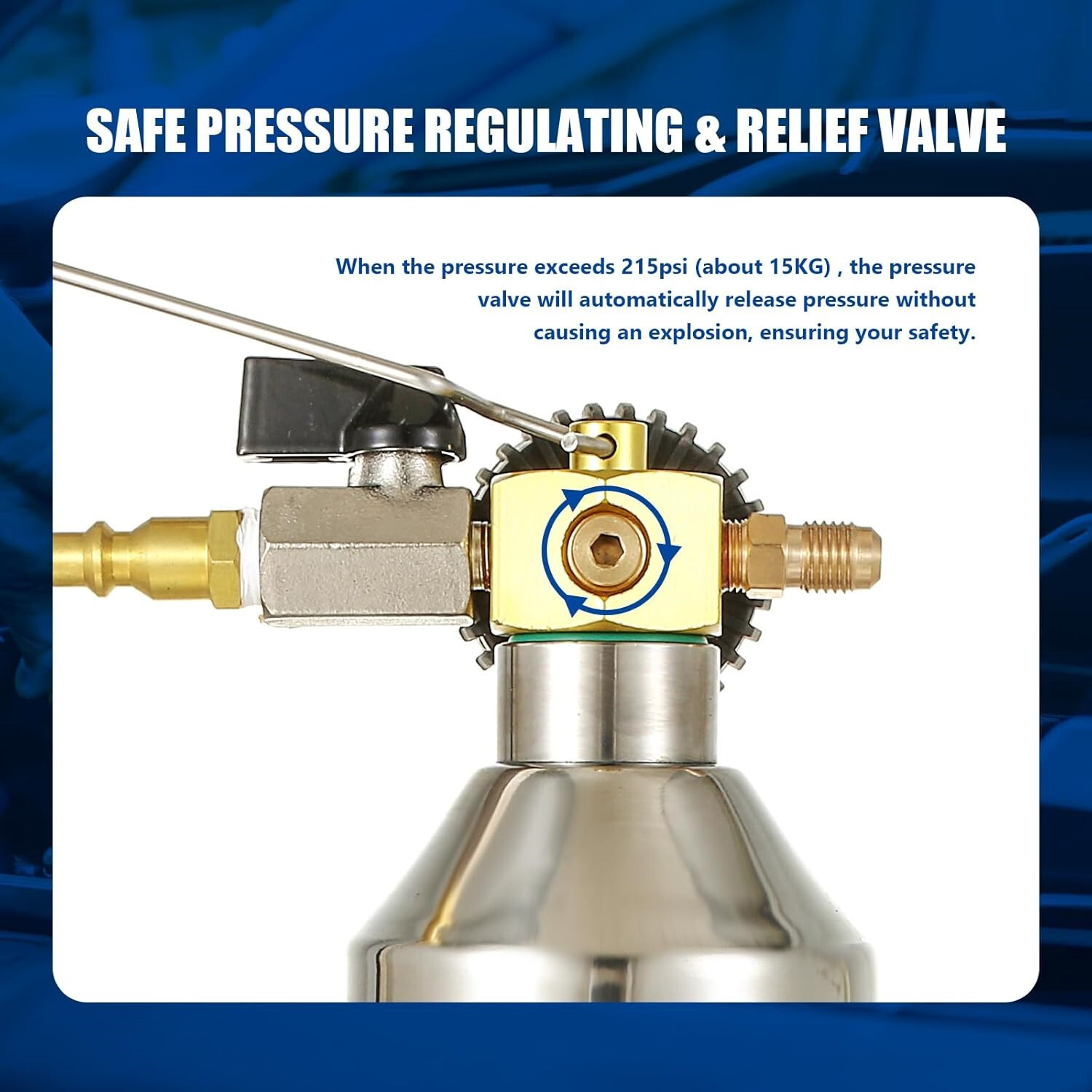 AC Flush Kit Car Air Conditioner System Lines Flush Gun Kit AC Flushing Canister